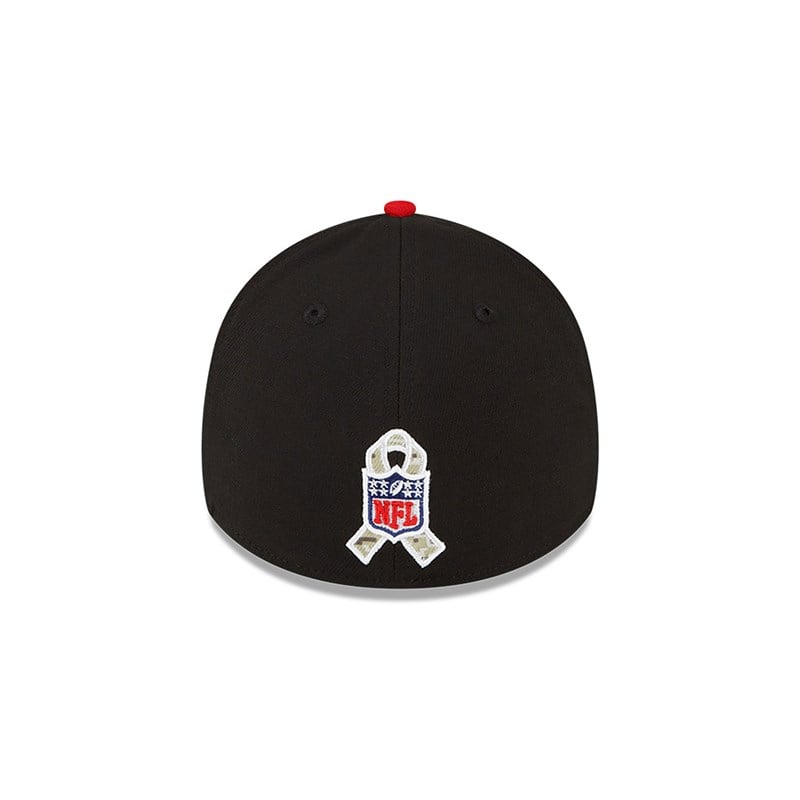 New Era Atlanta Falcons NFL Salute To Service Stretch Fit Lippikset 39thirty Mustat | BKEYLJT-43