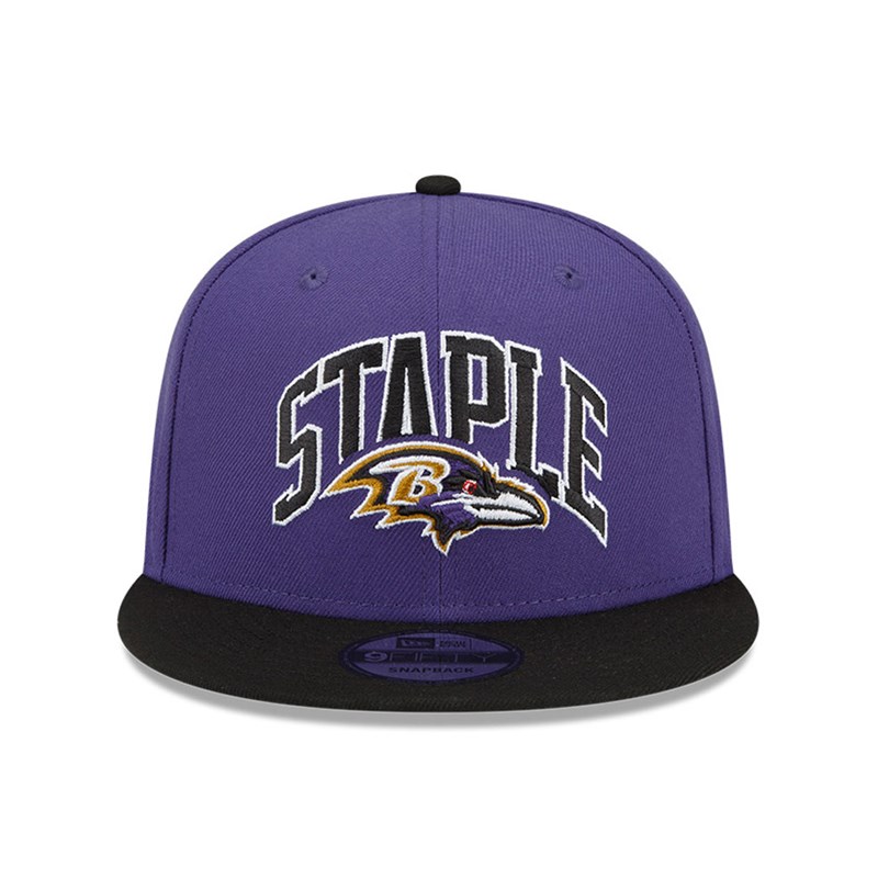 New Era Baltimore Ravens X Staple Lippikset 9fifty Violetit | PTEULBD-15