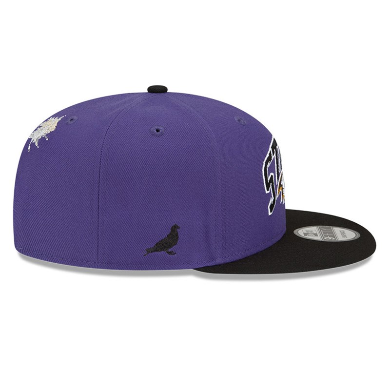 New Era Baltimore Ravens X Staple Lippikset 9fifty Violetit | PTEULBD-15