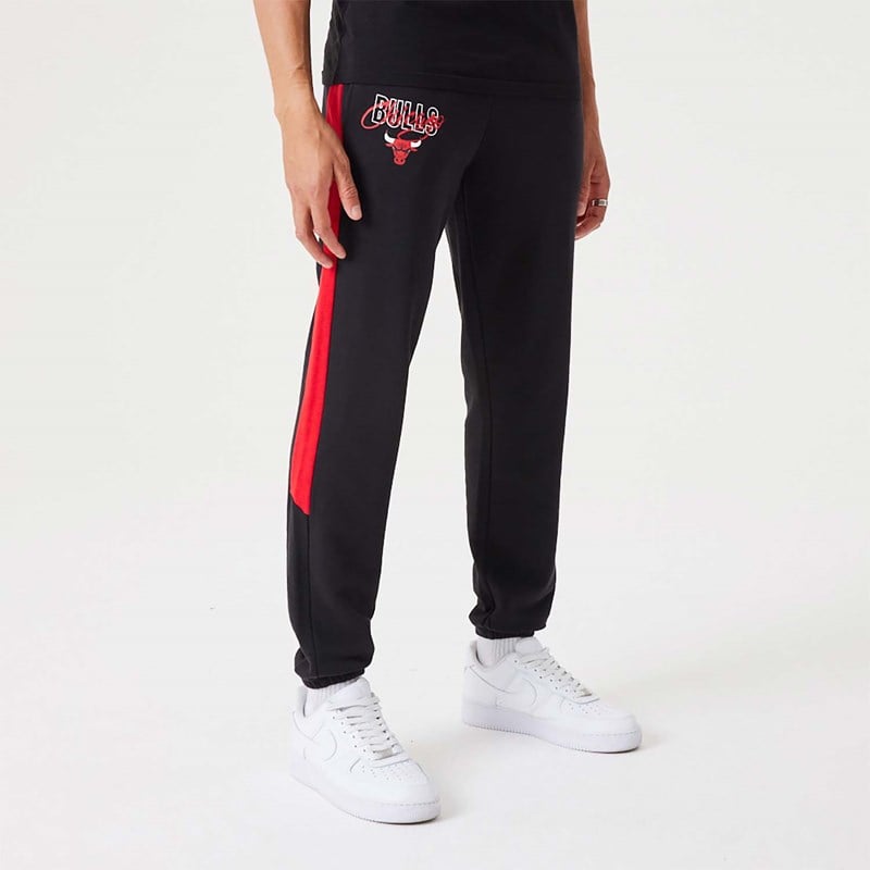 New Era Chicago Bulls NBA Script Juoksuvaatteet Mustat | ONMLSPW-83