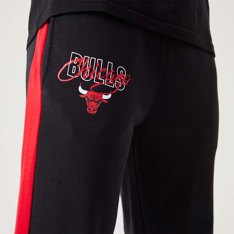 New Era Chicago Bulls NBA Script Juoksuvaatteet Mustat | ONMLSPW-83