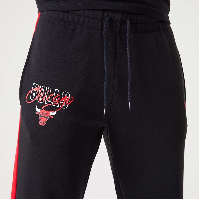 New Era Chicago Bulls NBA Script Juoksuvaatteet Mustat | ONMLSPW-83