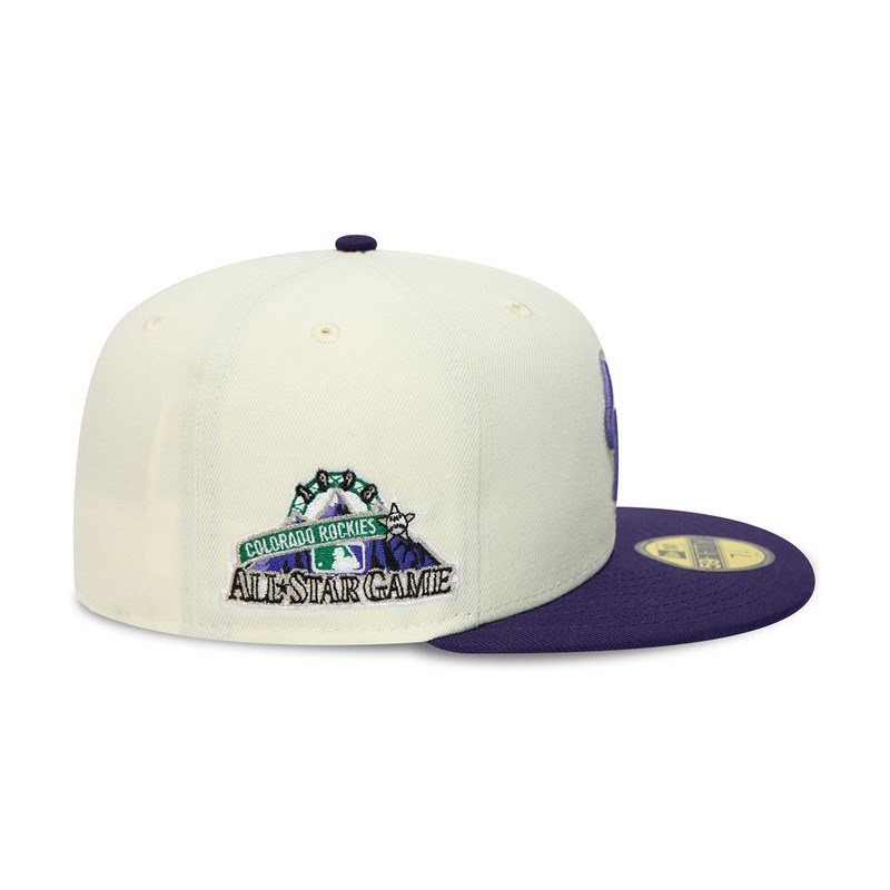 New Era Colorado Rockies 1998 All Star Game Chrome Fitted Lippikset 59fifty Valkoinen | NJKDICR-71