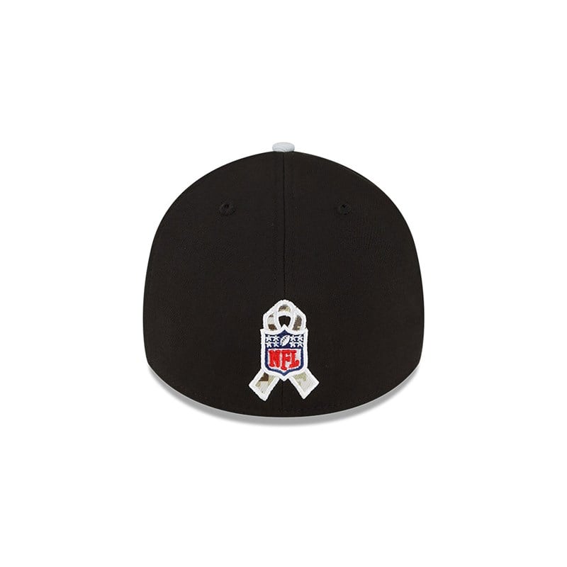 New Era Las Vegas Raiders NFL Salute To Service Stretch Fit Lippikset 39thirty Mustat | FDTZWHK-46