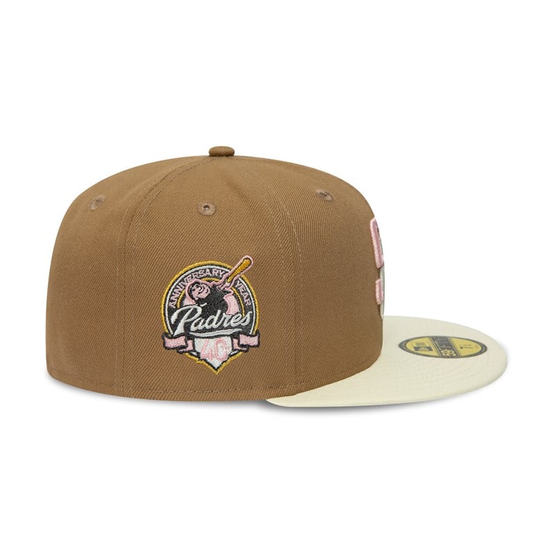 New Era San Diego Padres 40th Anniversary Fitted Lippikset 59fifty Ruskea | GSBKQWZ-67