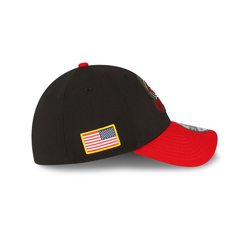New Era San Francisco 49ers NFL Salute To Service Stretch Fit Lippikset 39thirty Mustat | GIAEFUZ-95