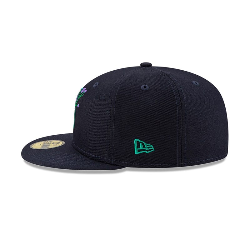 New Era Seattle Mariners Side Patch Bloom Fitted Lippikset 59fifty Sininen | IBAUKNT-20