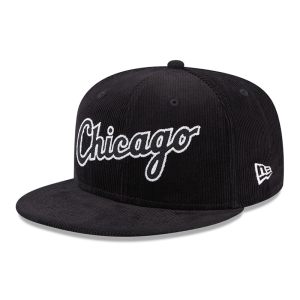New Era Chicago Sox Vintage Cord Fitted Lippikset 59fifty Mustat | VZEAKQG-52