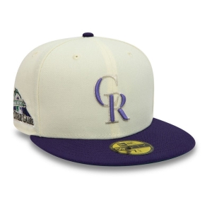 New Era Colorado Rockies 1998 All Star Game Chrome Fitted Lippikset 59fifty Valkoinen | NJKDICR-71