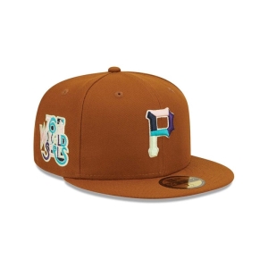 New Era Pittsburgh Pirates Vintage Floral Lippikset 59fifty Ruskea | GDWNFYC-48